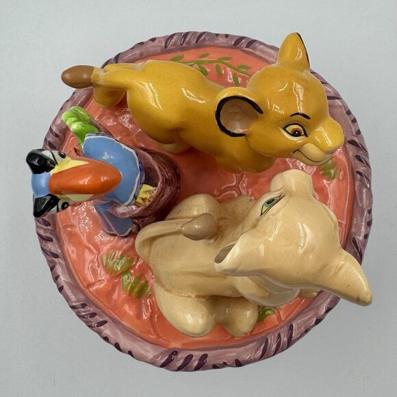 Walt Disney The Lion King Music Box Rare 1994 Collection Schmid Revolving Circle - Picture 3 of 9